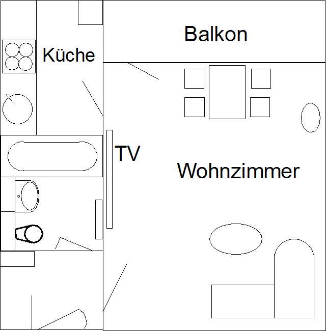 Vermietung Wohnen auf Zeit Spandau Brunsbütteler Bamm 311 Grundriss